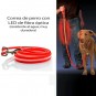 Correa de Perro Fibra Óptica LED Resistente al Agua
