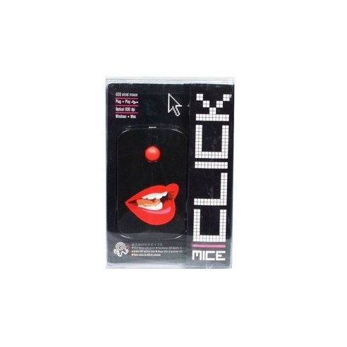 Ratón Ordenador Labios Rojos