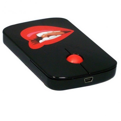 Ratón Ordenador Labios Rojos