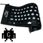 Teclado Silicona Enrollable Space Invaders