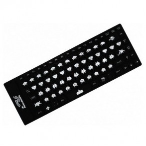 Teclado Silicona Enrollable Space Invaders 2