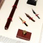 Conjunto de Escritura con Pluma de Madera y Libro de Notas