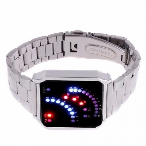 Reloj LED Racing Pulsera Metálica