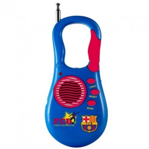 Radio Portátil con Mosquetón FC Barcelona