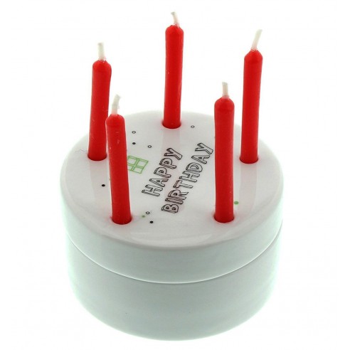 Caja Porcelana Celebración Cumpleaños Portátil
