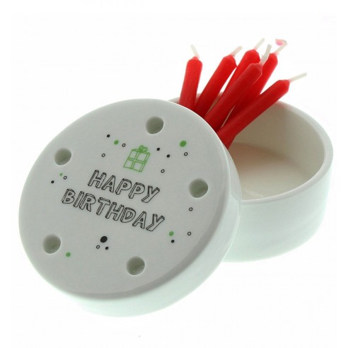 Caja Porcelana Celebración Cumpleaños Portátil
