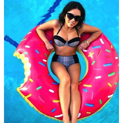 Flotador Hinchable Gigante Donut Rosa