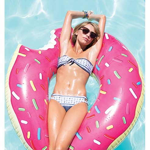 Flotador Hinchable Gigante Donut Rosa