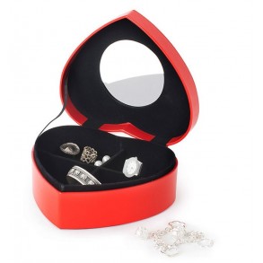 Caja Joyero Corazón Rojo