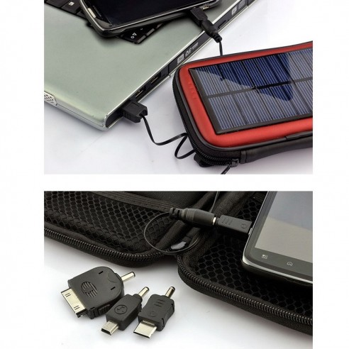 Cargador Solar Solar Resistente al Agua con Batería 2200mAh