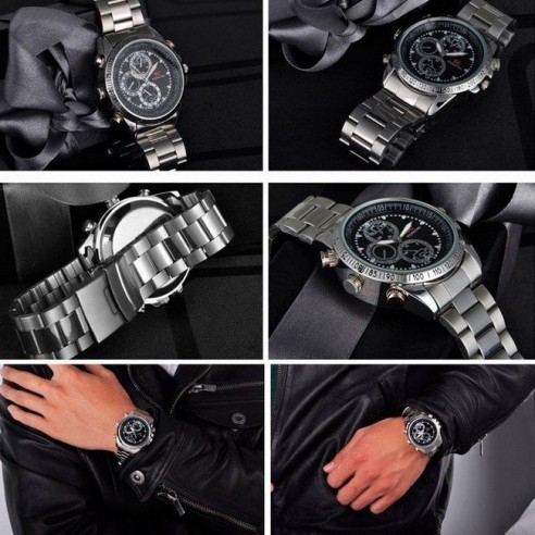Reloj Espía Acero Resistente Agua 8GB