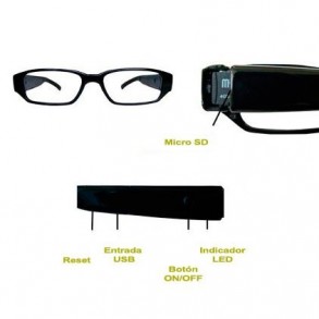 Gafas Espía Profesionales Alta Definición Diseño Slim Micro SD 2
