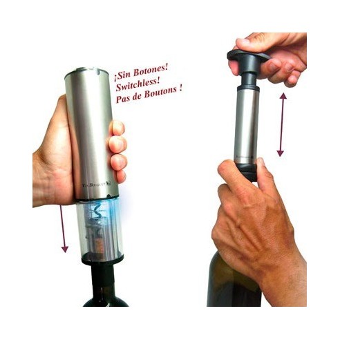 Set Descorchador Eléctrico sin Botones y Bomba Vacío