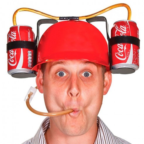 Casco Latas de Bebida