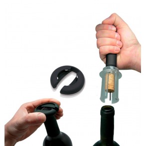 Conjunto Descorchador Aire a Presión y Tapón de Vacío 2
