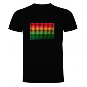 Camiseta Led Ecualizador Puntos