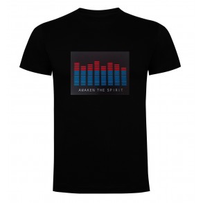 Camiseta Led Ecualizador Awaken the Spirit