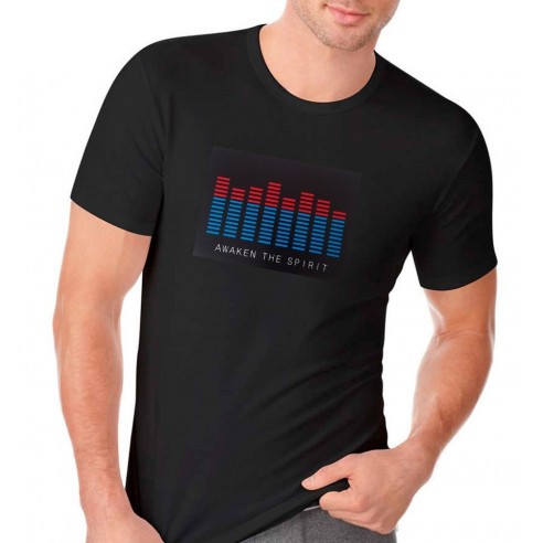 Camiseta Led Ecualizador Awaken the Spirit