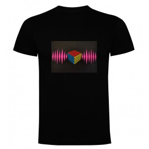 Camiseta Led Cubo Mágico