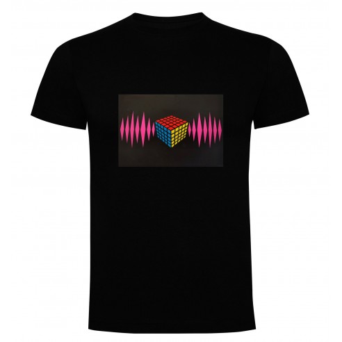 Camiseta Led Cubo Mágico