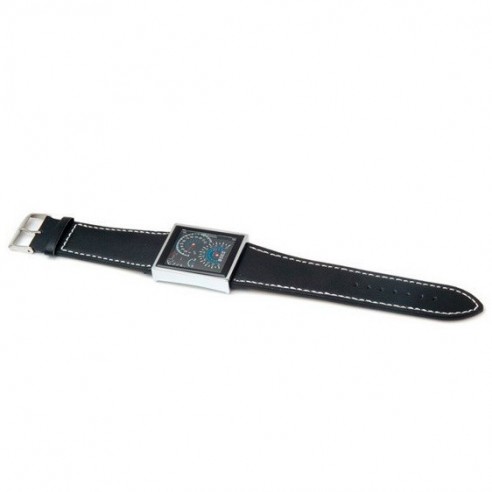 Reloj Led Velocimetro Pulsera Cuero