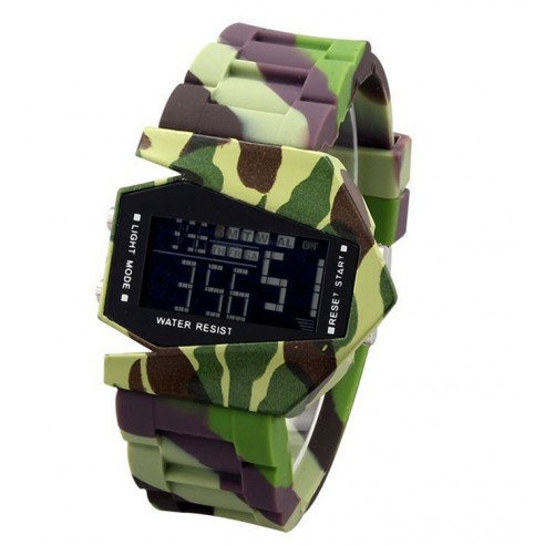 Reloj Led Avión Bombardero