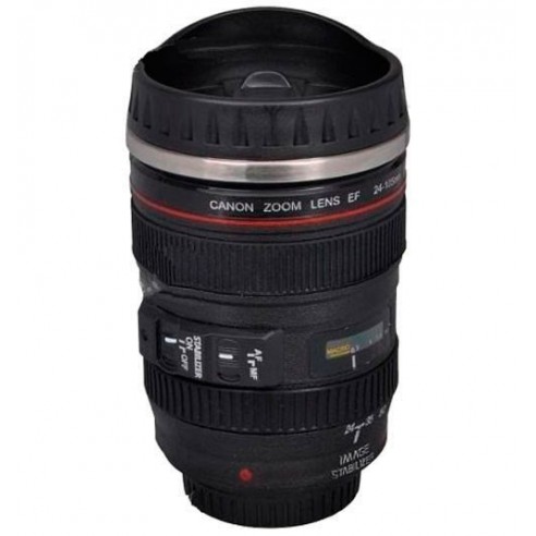 Termo Café Objetivo fotográfico