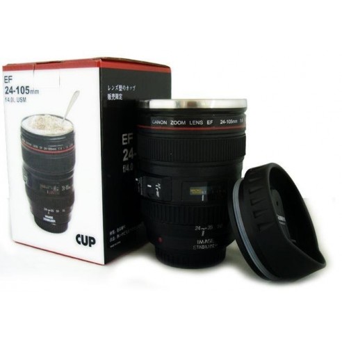 Termo Café Objetivo fotográfico