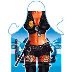 Delantal Sexy Mujer Policía