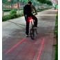 Luz Led con Láser Trasera para Bicicleta