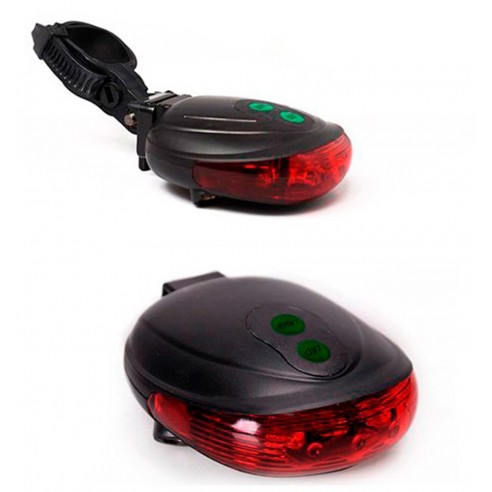 Luz Led con Láser Trasera para Bicicleta