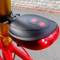 Luz Led con Láser Trasera para Bicicleta