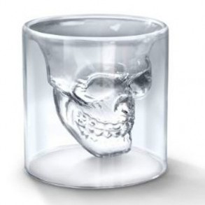 Vaso Chupito Calavera de Cristal