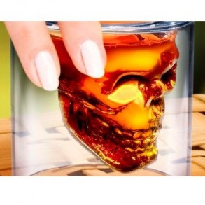 Vaso Chupito Calavera de Cristal 2