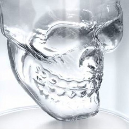 Vaso Chupito Calavera de Cristal