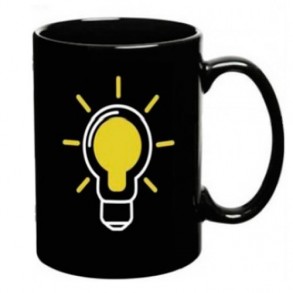 Taza Cambio Color Temperatura Diseño Bombilla