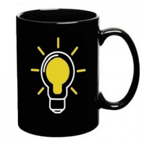 Taza Cambio Color Temperatura Diseño Bombilla