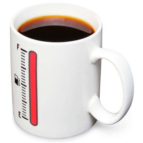 Taza Cambio Color Temperatura Diseño Indicador Combustible