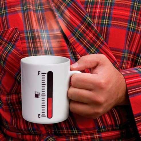 Taza Cambio Color Temperatura Diseño Indicador Combustible
