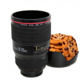 Taza Objetivo Cámara y Bandeja Galletas 2