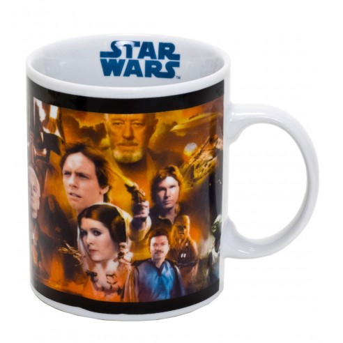 Taza Star Wars Personajes Episodio IV