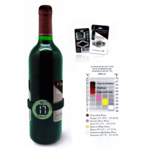 Termómetro Digital Botellas Vino