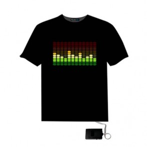 Camiseta Led Ecualizador Ecualiseta Barras 2