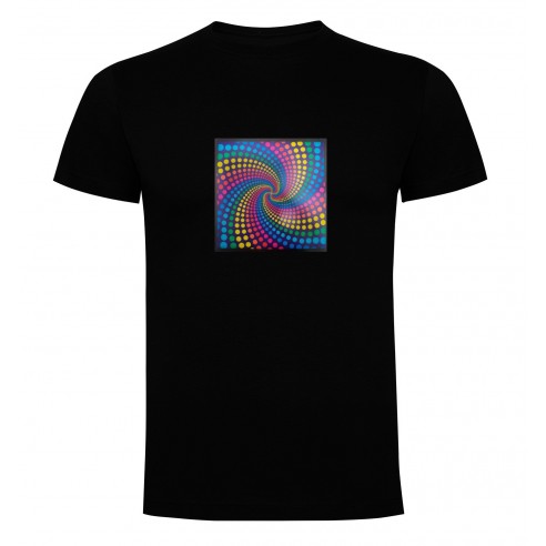 Camiseta Led Ecualizador Espiral