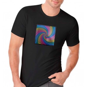 Camiseta Led Ecualizador Espiral 2