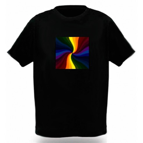 Camiseta Led Ecualizador Ecualiseta Radial