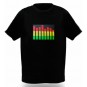 Camiseta Led Ecualizador Tricolor