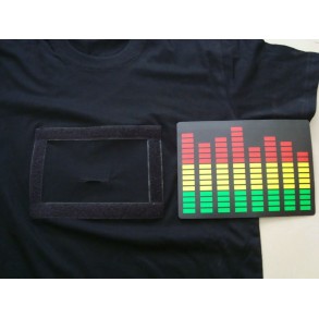 Camiseta Led Ecualizador Tricolor 2