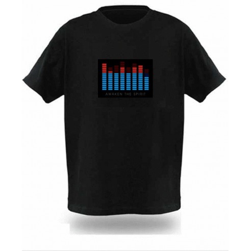Camiseta Led Ecualizador Ecualiseta  Activación Sonido