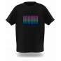Camiseta Led Ecualizador Ecualiseta Panel Tonos Azules